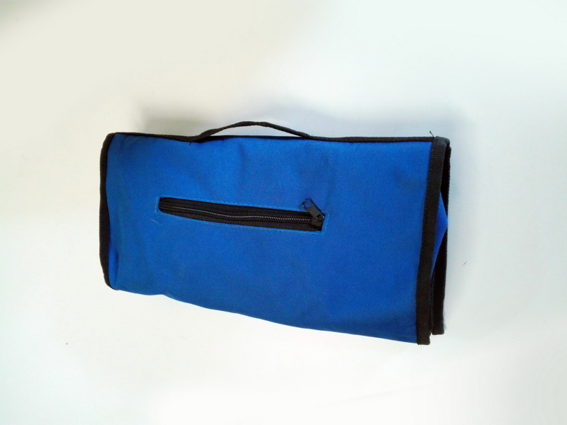 bolsa carro compra plegable.lonetaazul-plastico 61x32x15 (8eu.) 1u